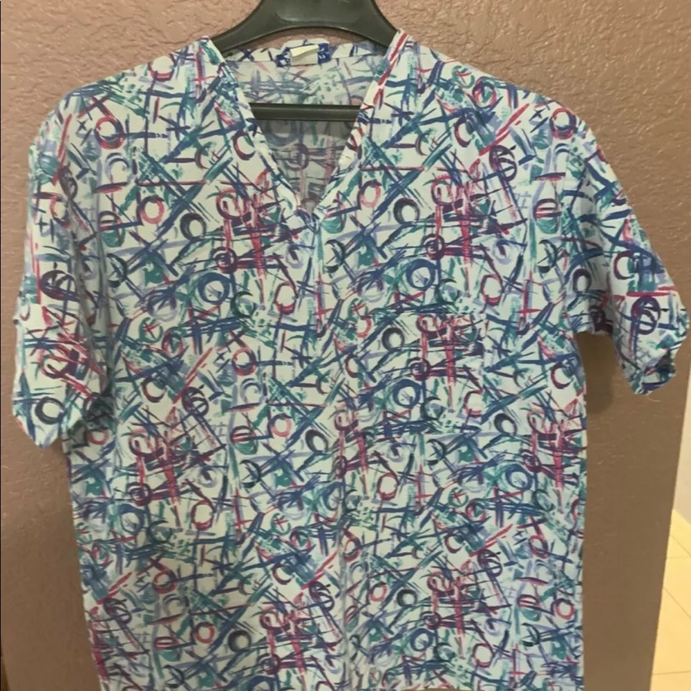 Women's Fashion Scrubs Sz XS Scrub Top with Pocket